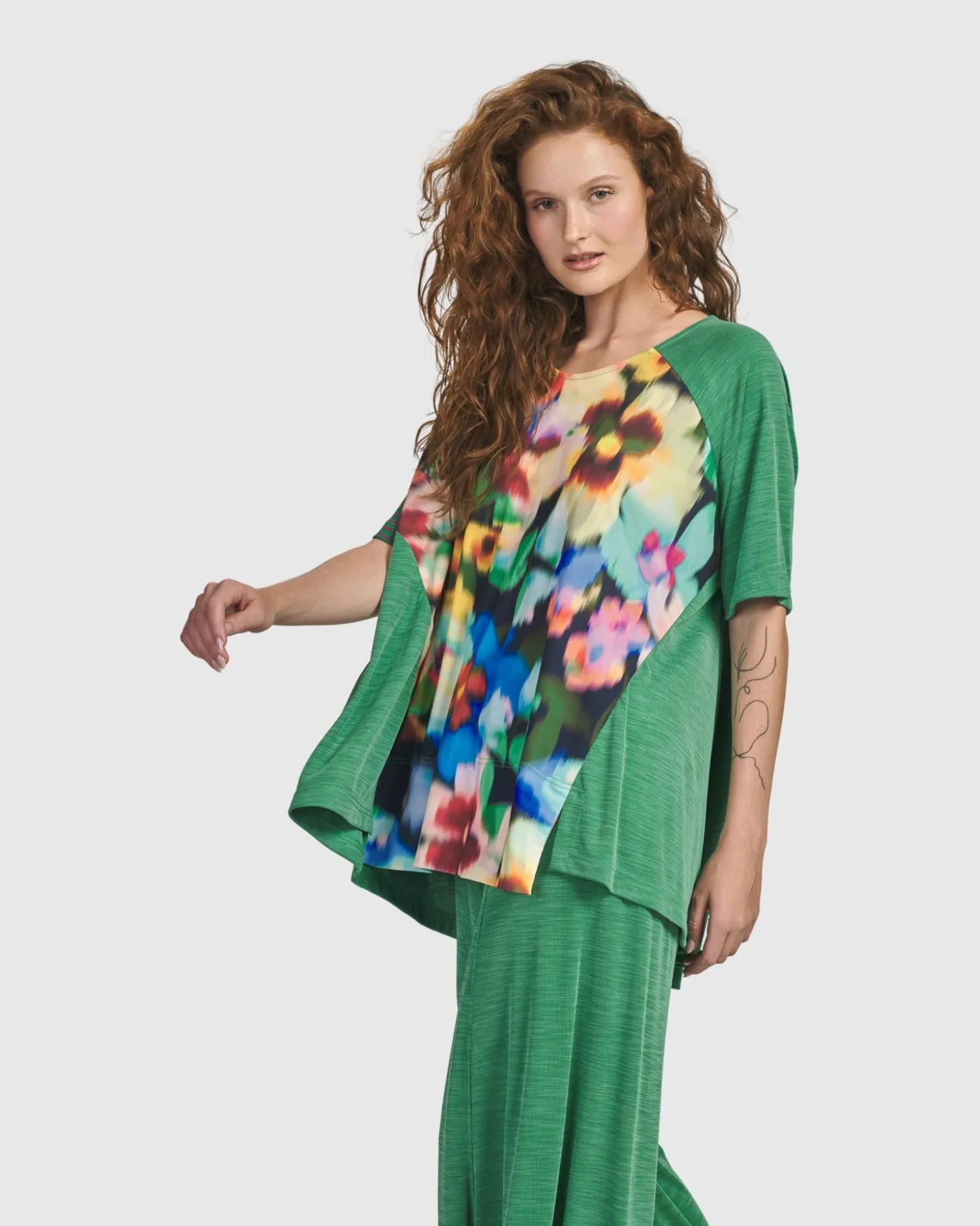Forget-Me-Not Trapeze Top, Garden