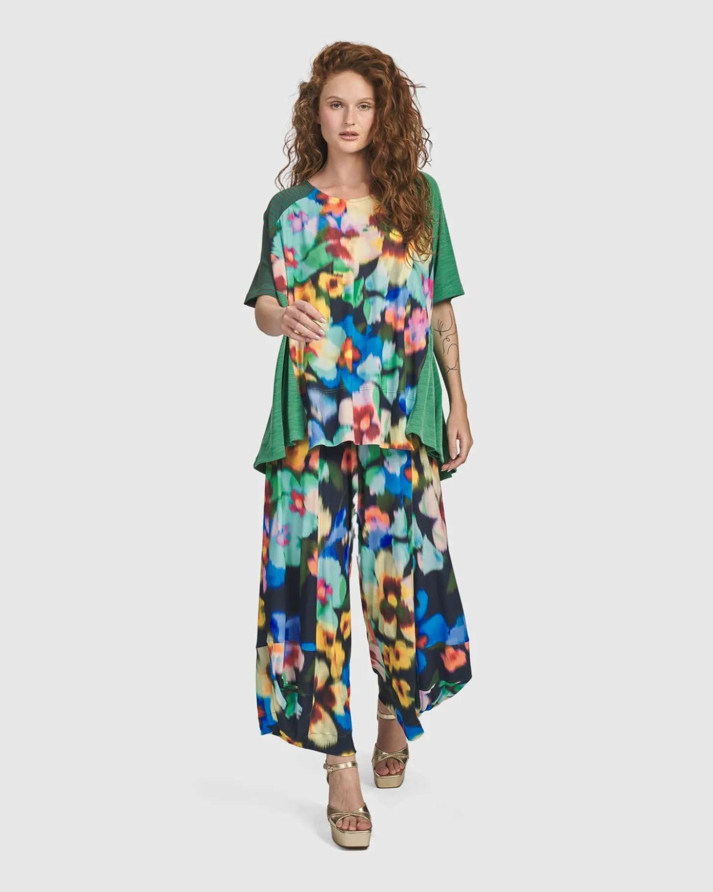 Forget-Me-Not Trapeze Top, Garden