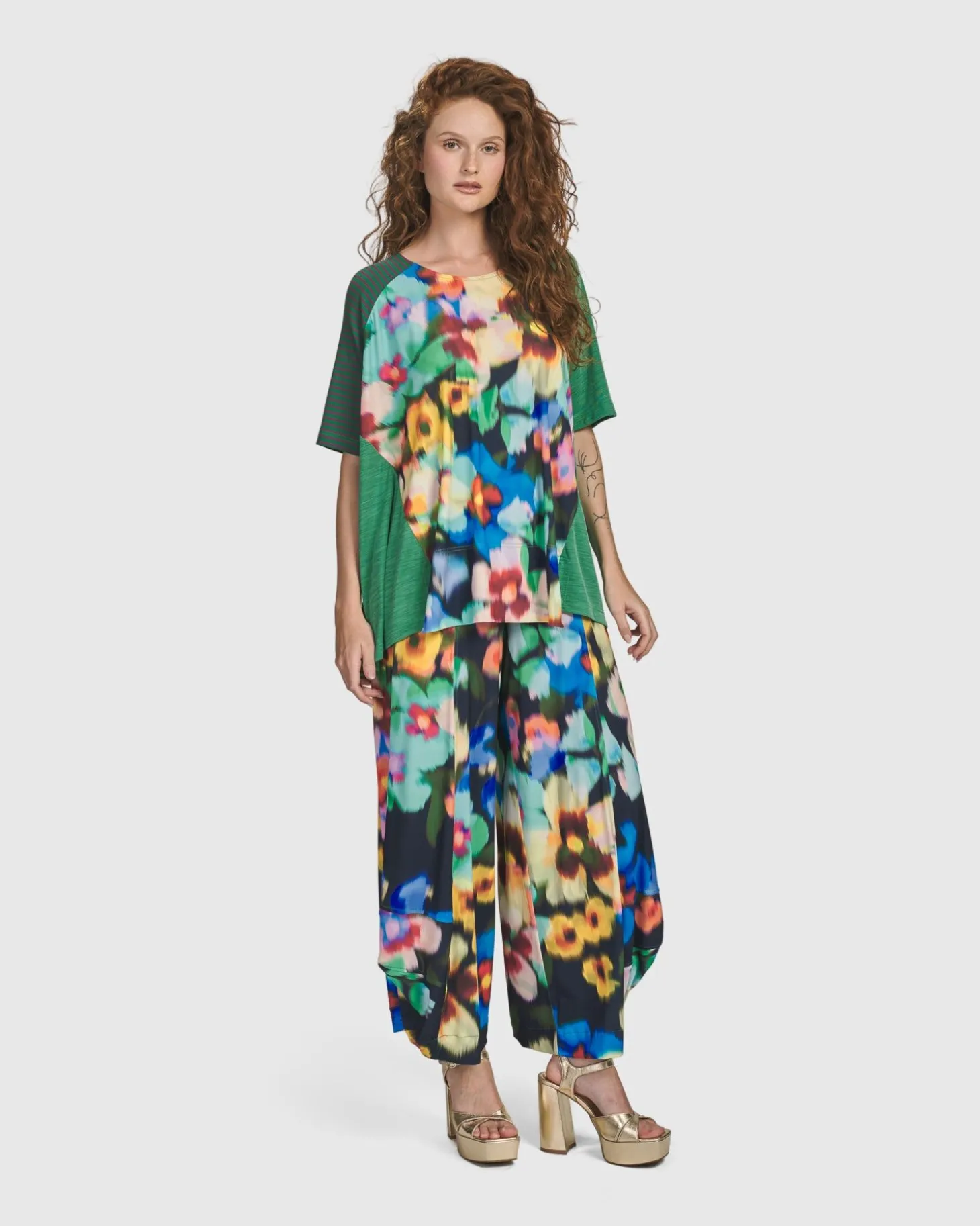 Forget-Me-Not Trapeze Top, Garden