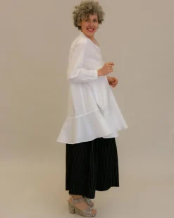 Freedom Flounce Tunic Shirt, White