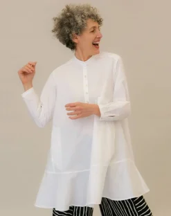 Freedom Flounce Tunic Shirt, White