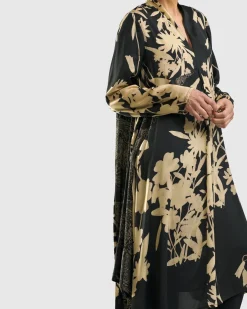 Gaia A-Line Trapeze Dress, Floral