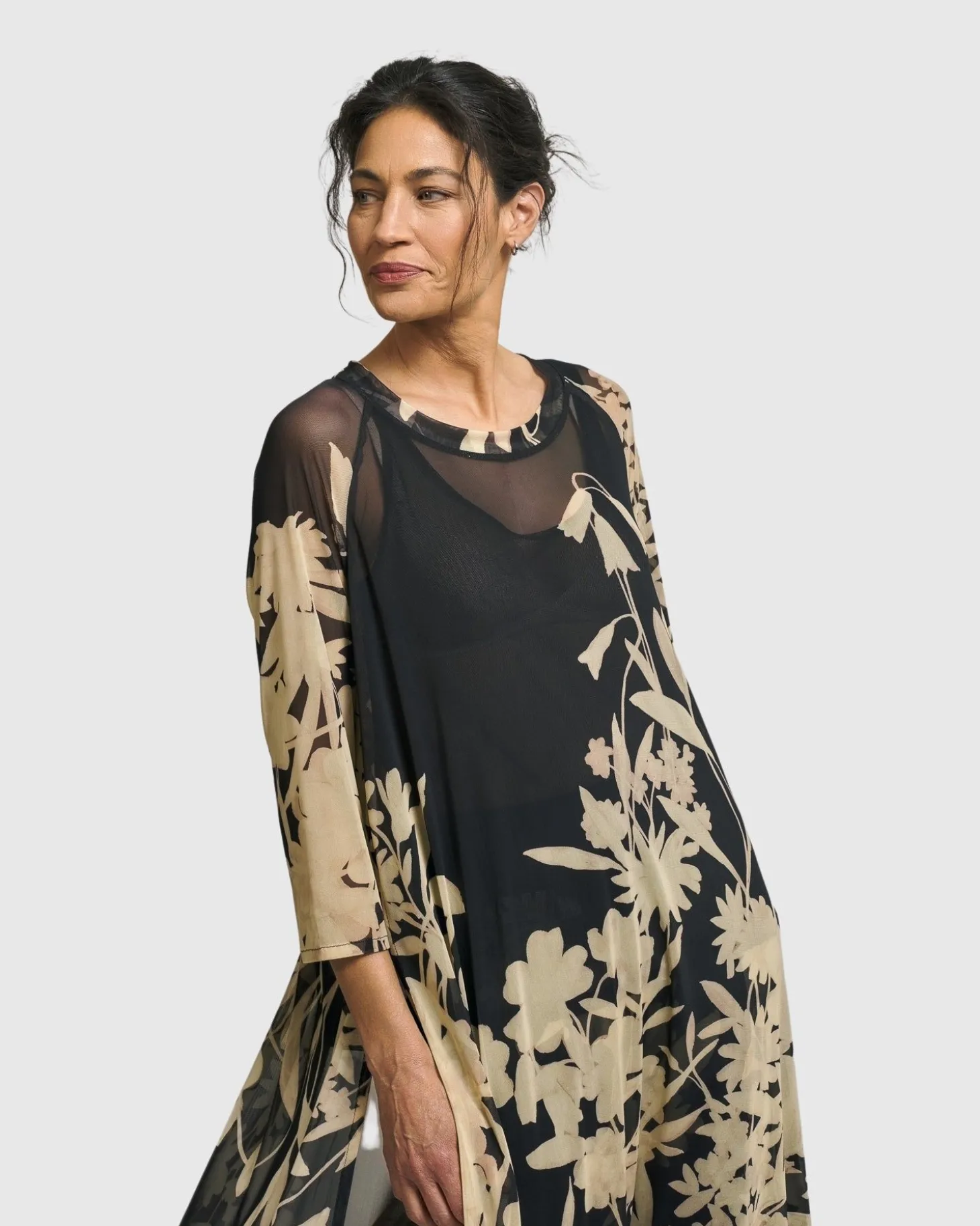 Gardenia Tunic Dress, Floral