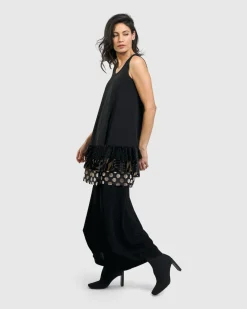Gemma Sleeveless Tunic Top, Gold