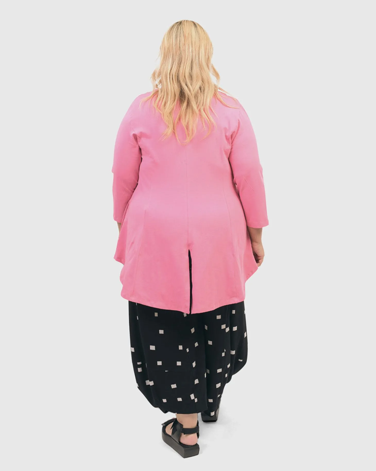 Gloria V-Neck Tunic Top, Bazooka
