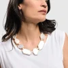 Glory Faceted Bead Necklace, Frost