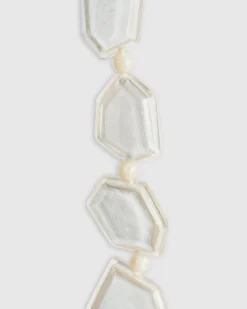 Glory Faceted Bead Necklace, Frost