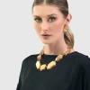 Glory Faceted Bead Necklace, Gold