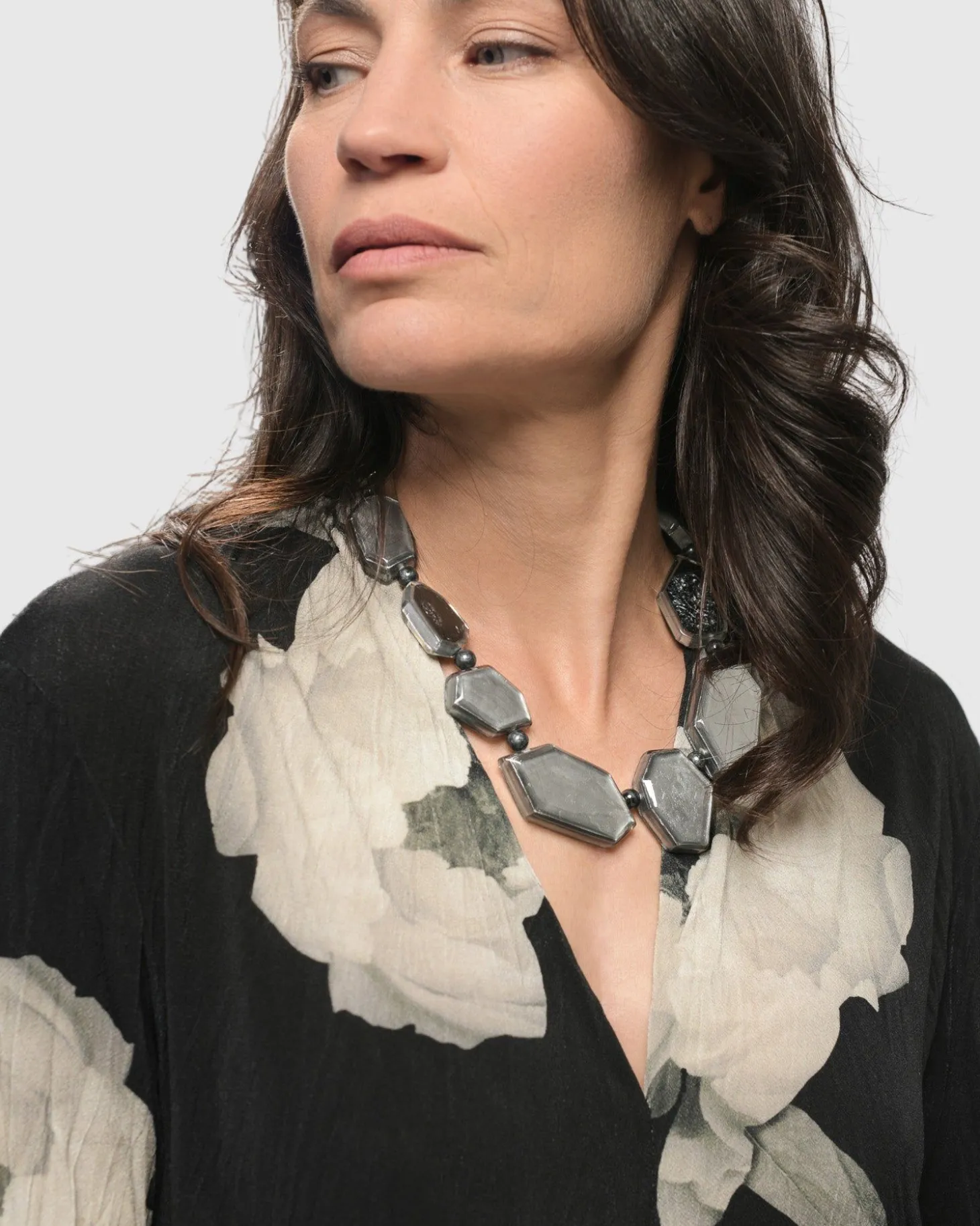 Glory Faceted Bead Necklace, Starlight