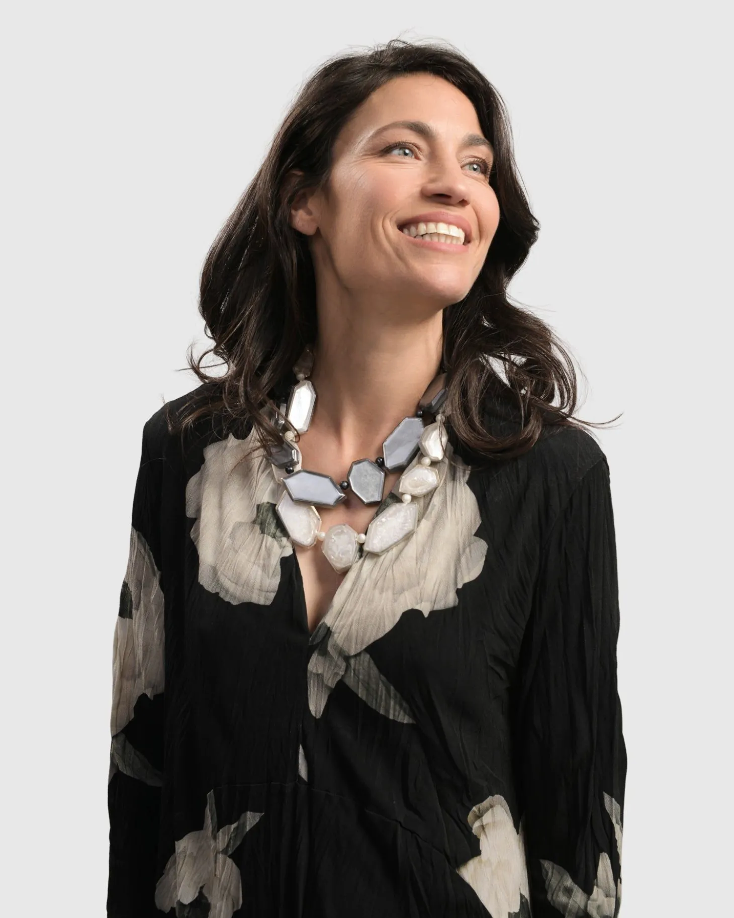 Glory Faceted Bead Necklace, Starlight