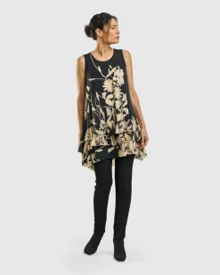 Goldfinch Sleeveless Top, Floral
