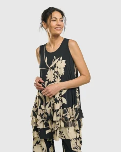 Goldfinch Sleeveless Top, Floral