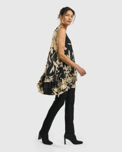 Goldfinch Sleeveless Top, Floral
