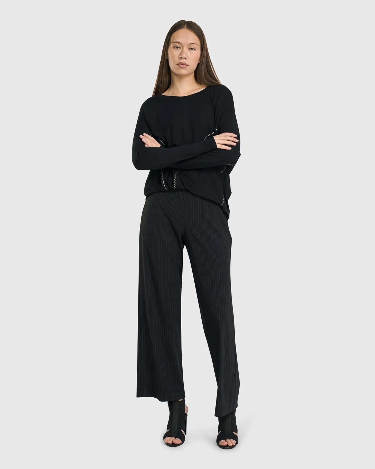 Go-To Drop Sleeve Top, Black