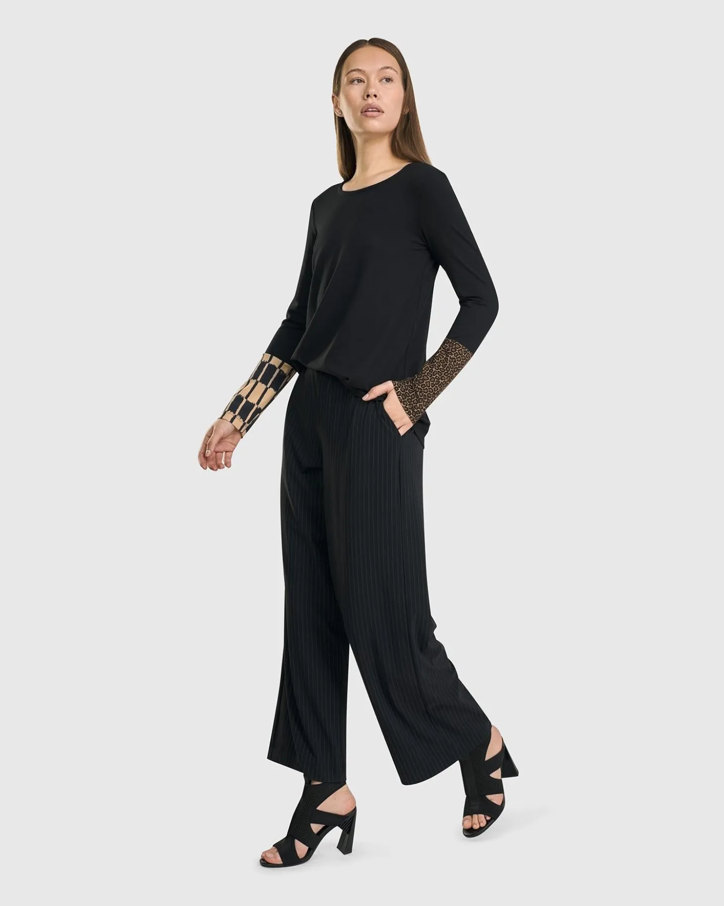 Go-To Long Sleeve Top, Coffee