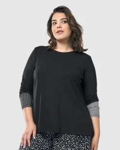 Go-To Long Sleeve Top, Mono
