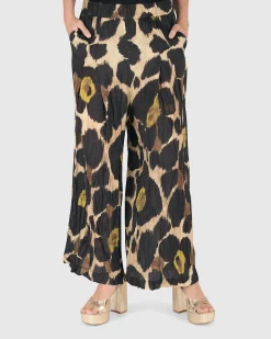 Hazel Crinkle Palazzo Pants, Multi