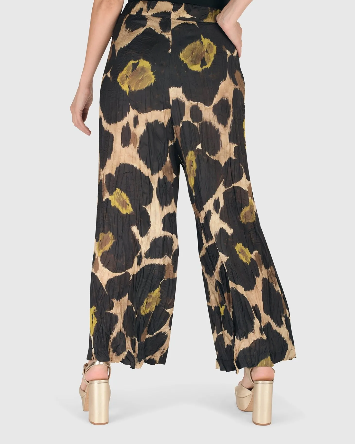 Hazel Crinkle Palazzo Pants, Multi