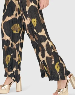 Hazel Crinkle Palazzo Pants, Multi