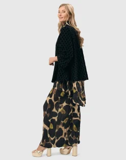 Hazel Crinkle Palazzo Pants, Multi