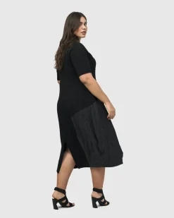 Hera T-Shirt Cocoon Dress, Mix