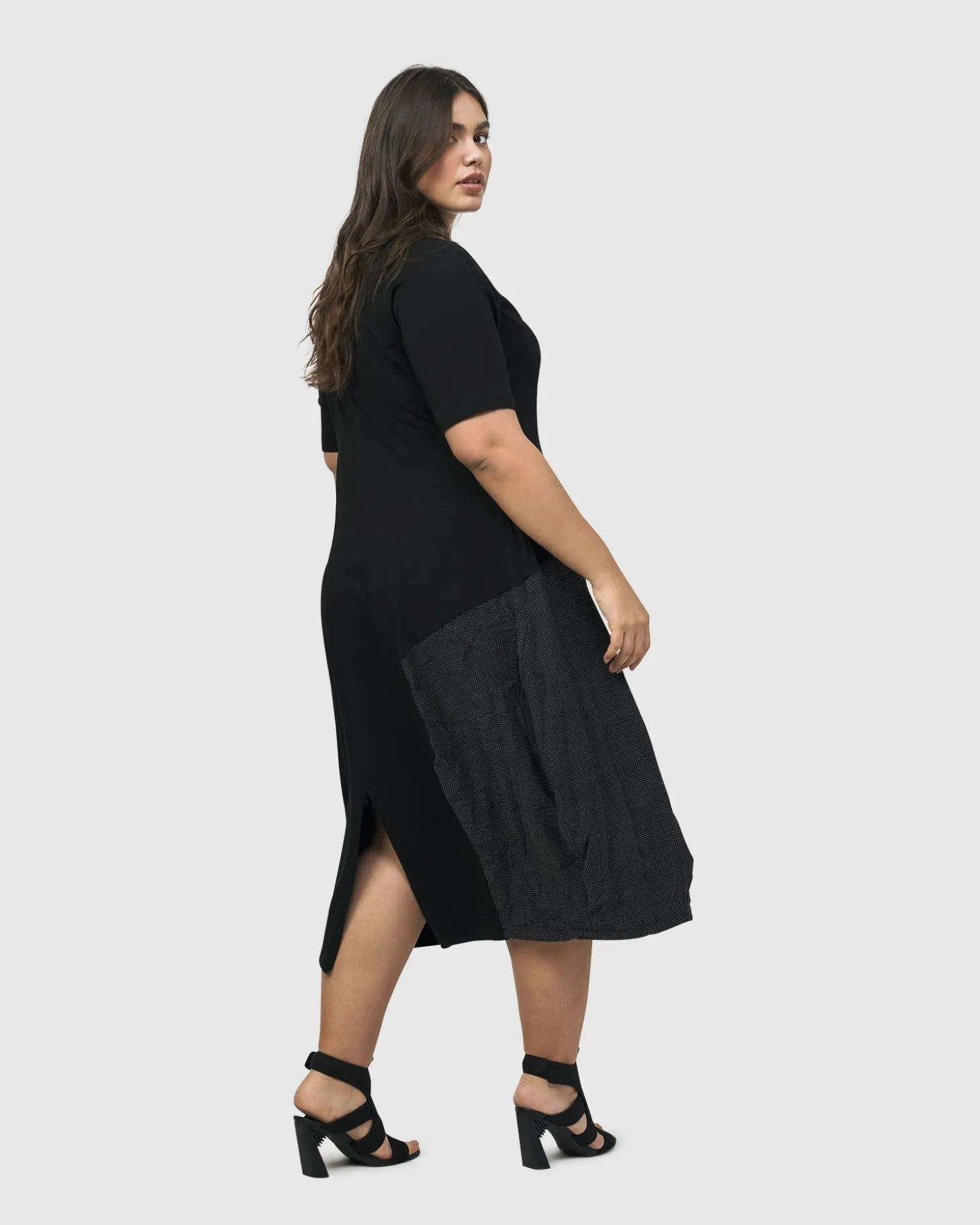 Hera T-Shirt Cocoon Dress, Mix