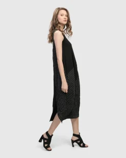Hestia Sleeveless Cocoon Dress, Mix
