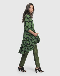 Hypnotic Hi-Lo Tunic Top, Clover