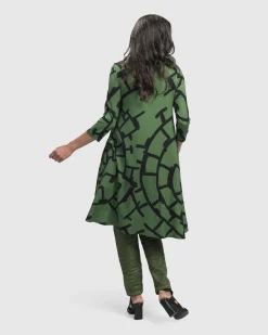 Hypnotic Hi-Lo Tunic Top, Clover