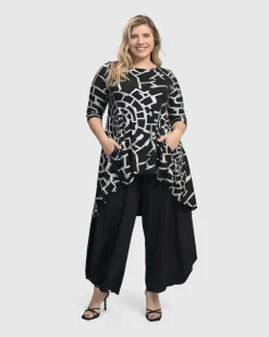 Hypnotic Hi-Lo Tunic Top, Silver