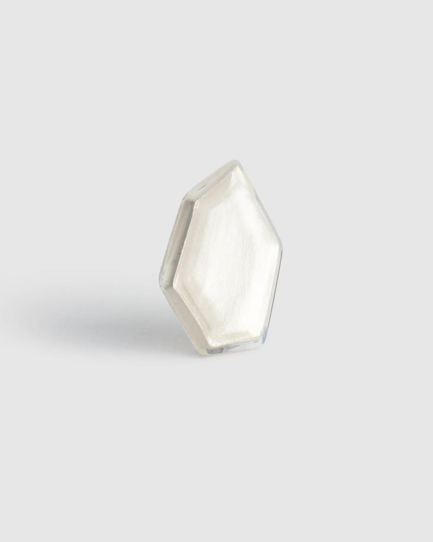 Ice Faceted Clip Earrings, Frost