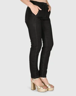 Iconic Stretch Jeans, Black Snake