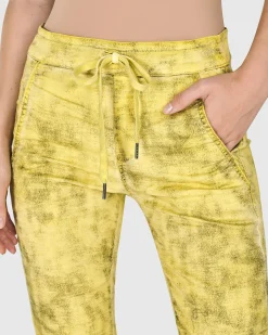 Iconic Stretch Jeans, Citron