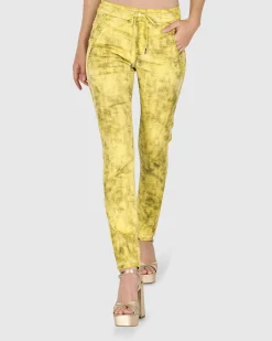 Iconic Stretch Jeans, Citron