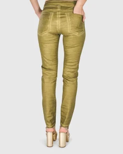 Iconic Stretch Jeans, Green Snake