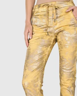 Iconic Stretch Jeans, Honey Gold