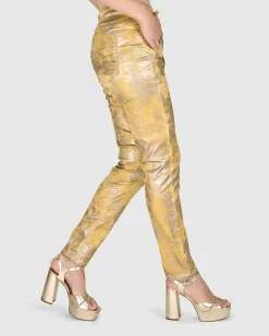 Iconic Stretch Jeans, Honey Gold