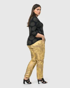 Iconic Stretch Jeans, Honey Gold