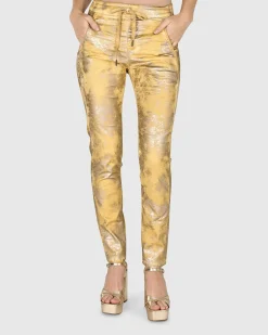 Iconic Stretch Jeans, Honey Gold
