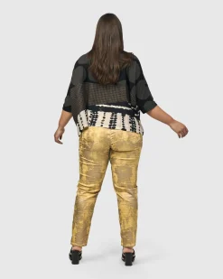 Iconic Stretch Jeans, Honey Gold