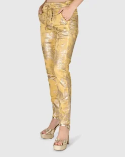 Iconic Stretch Jeans, Honey Gold