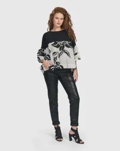 Iconic Stretch Jeans, Metallic Black