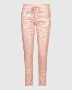 Iconic Stretch Jeans, Metallic Powder