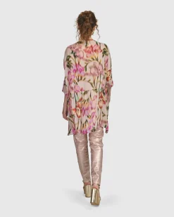Iconic Stretch Jeans, Metallic Powder