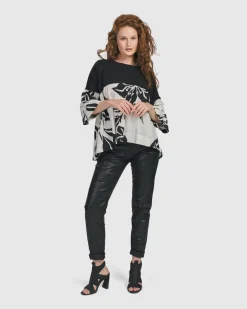 Iconic Stretch Jeans, Metallic Black