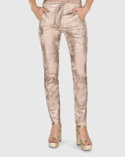 Iconic Stretch Jeans, Rose Gold Nude