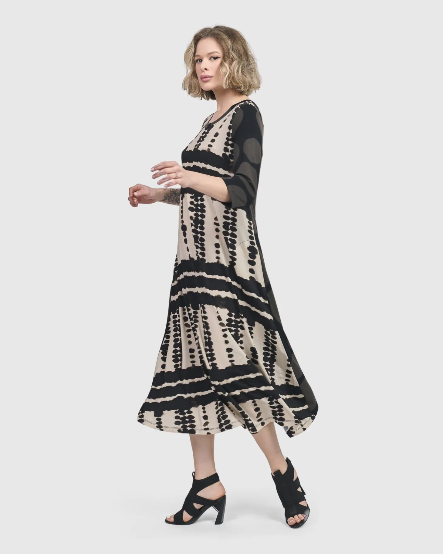Incan Trail T-Shirt Dress, Savanna