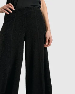 Jacquard Punto Pants, Black
