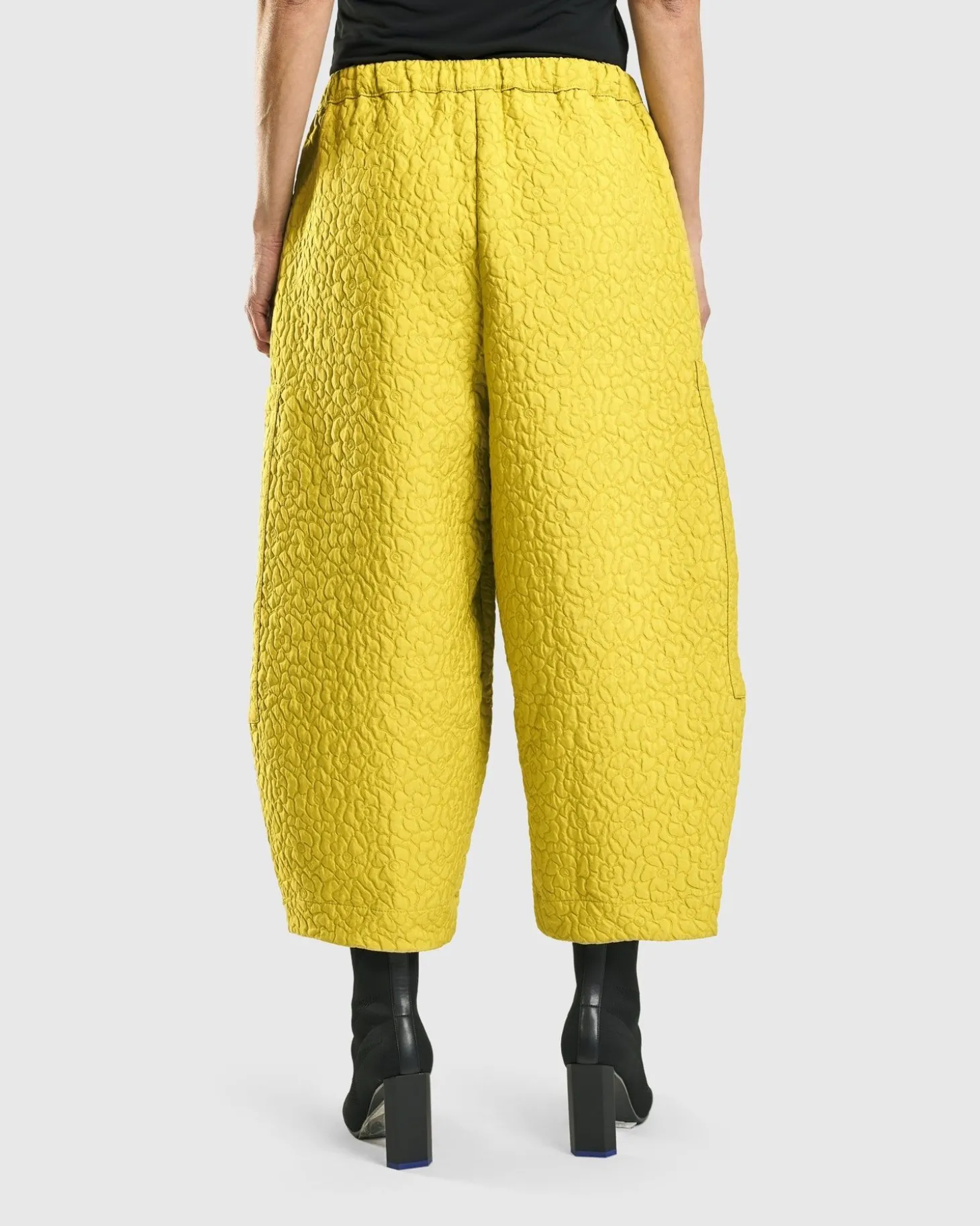 Jacquard Tapestry Pants, Yellow