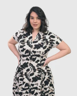 Jane Cocoon Midi Dress, Tie Dye